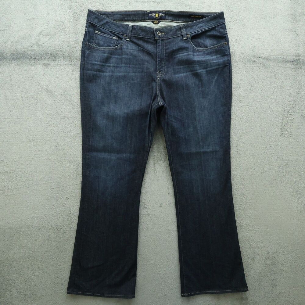 Lucky Brand Jeans Women's Size 24WR Blue High-Rise Ginger Boot Denim 33" Inseam